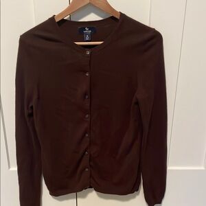 Lands' End Brown Cardigan